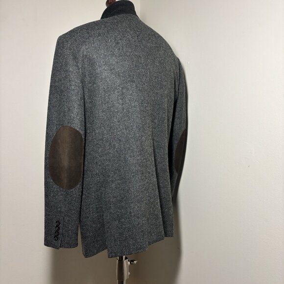 JCREW Ludlow $598 Elbow Patch jacket in English wool Tweed 44R Gray NWOT - Picture 1 of 12